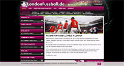 Desktop Screenshot of londonfussball.de
